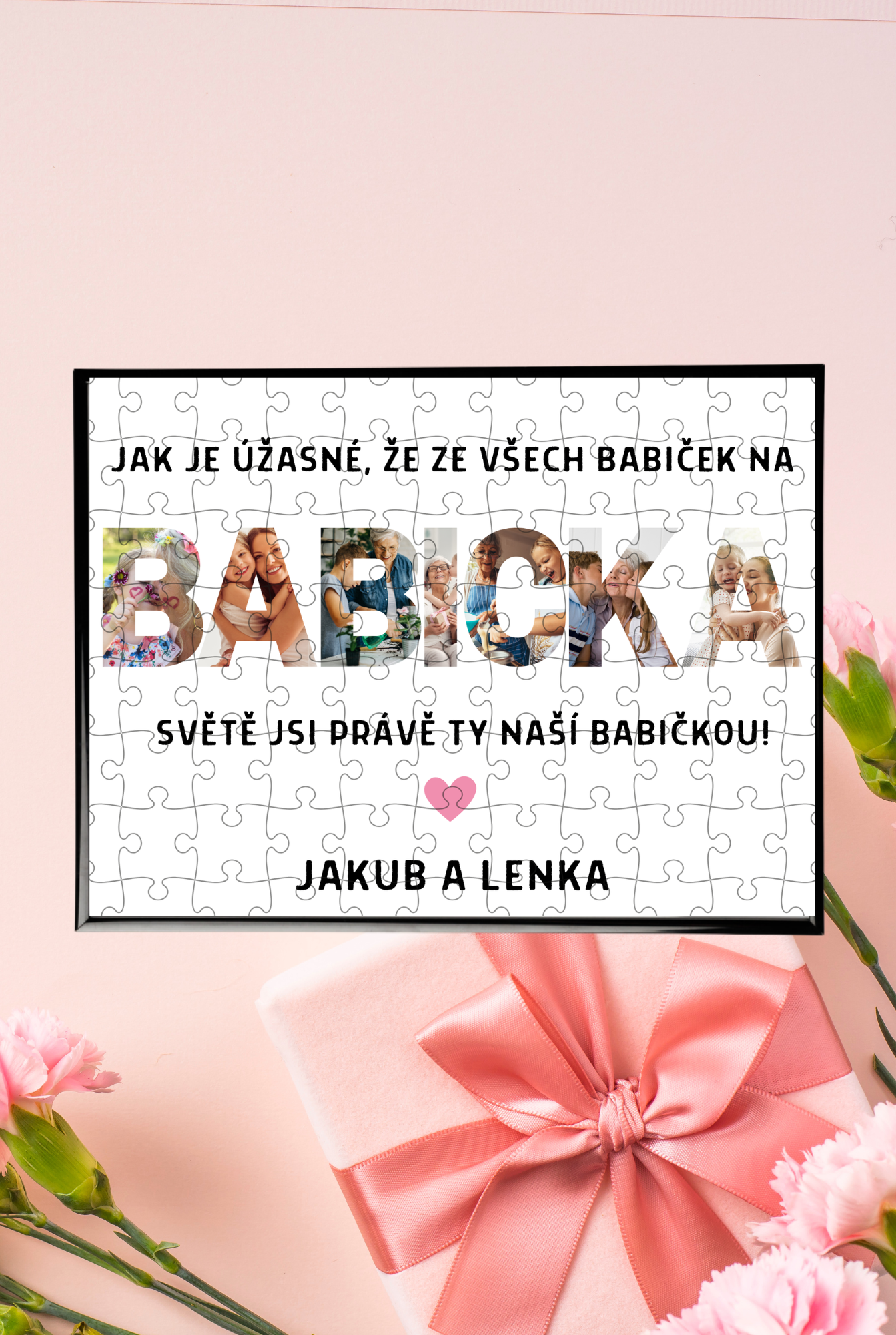 Pamětní puzzle "BABIČKA"