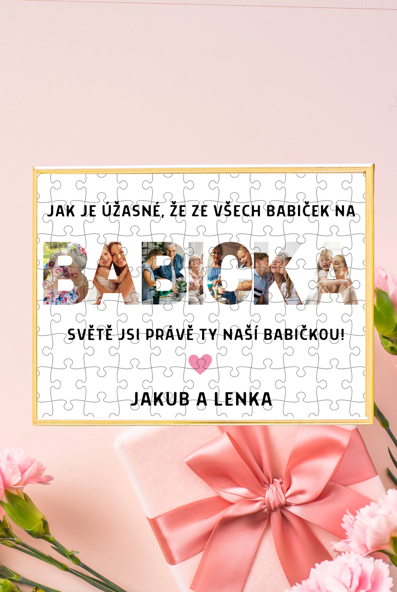 Pamětní puzzle "BABIČKA"