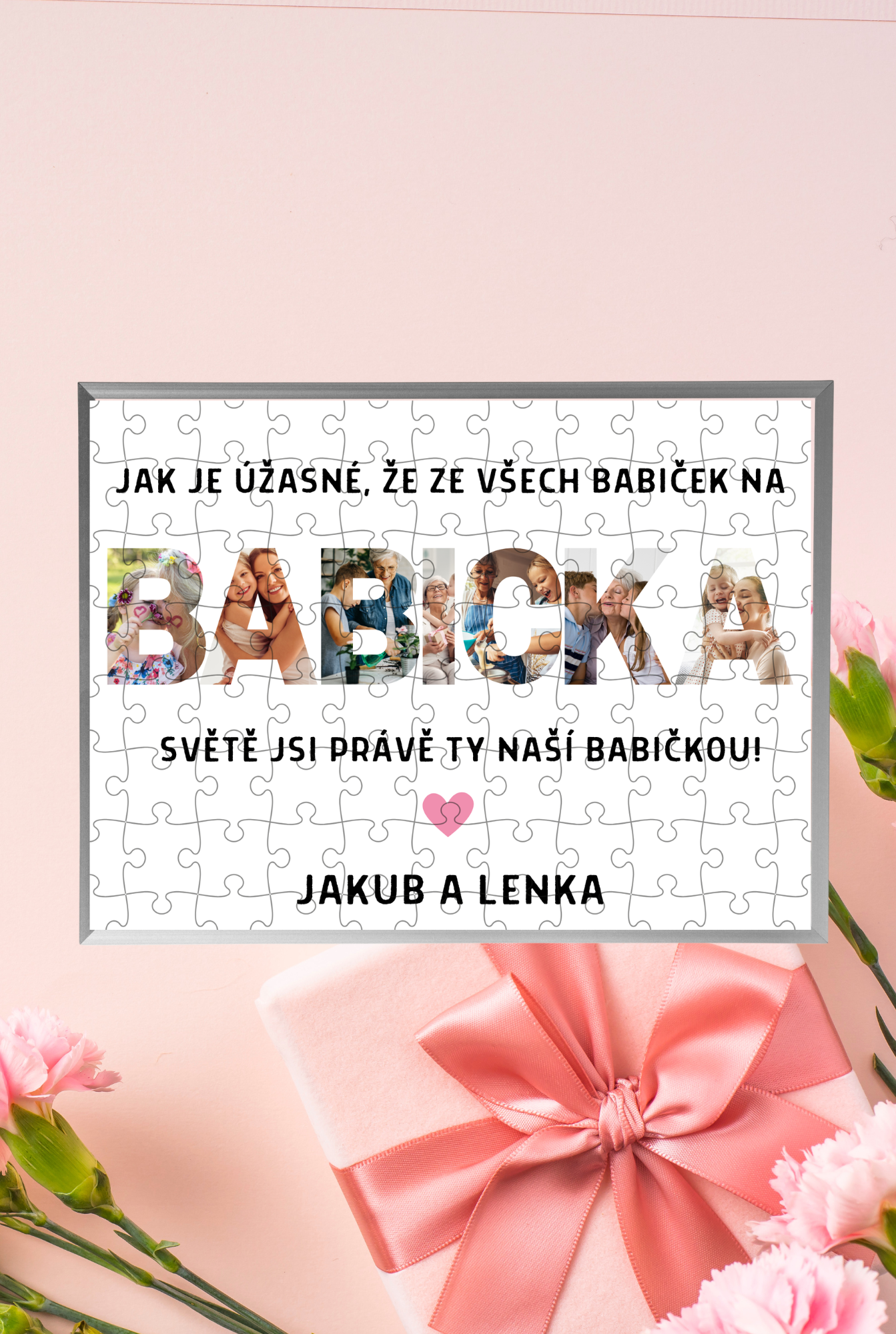 Pamětní puzzle "BABIČKA"