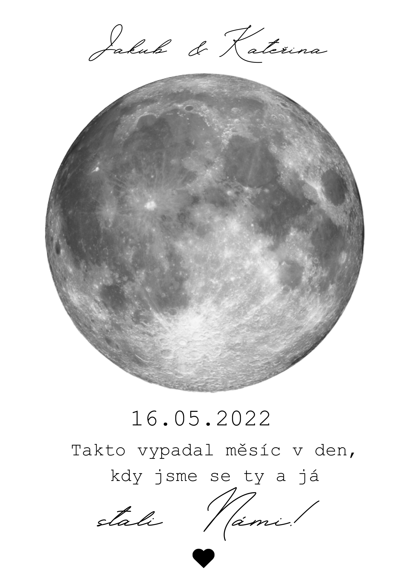 "Náš měsíc" pamětní plakát