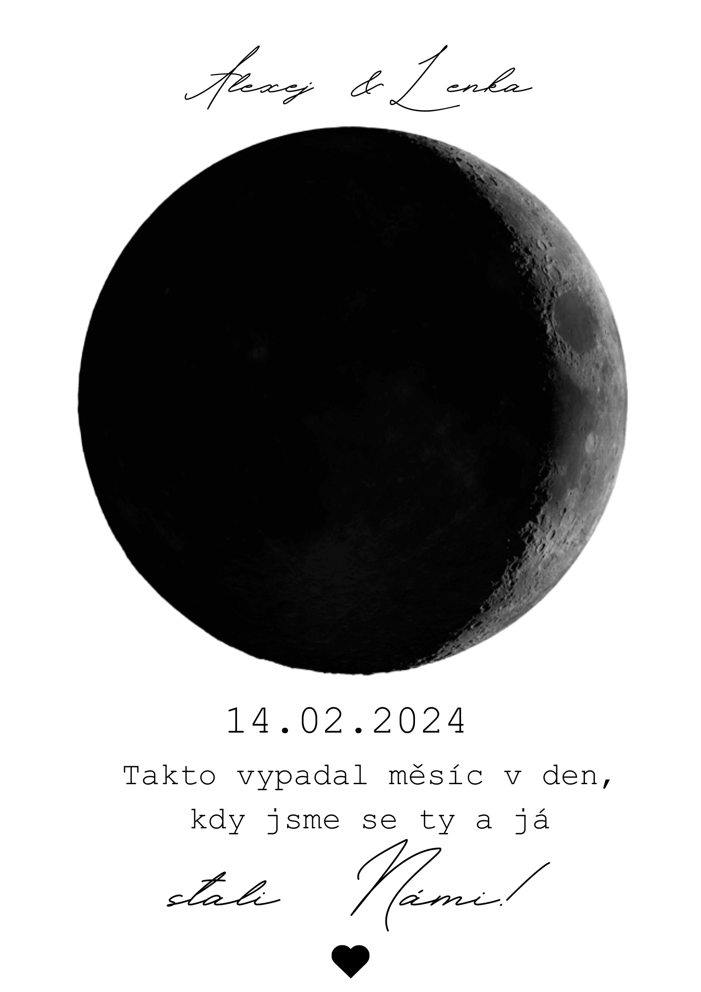 "Náš měsíc" pamětní plakát