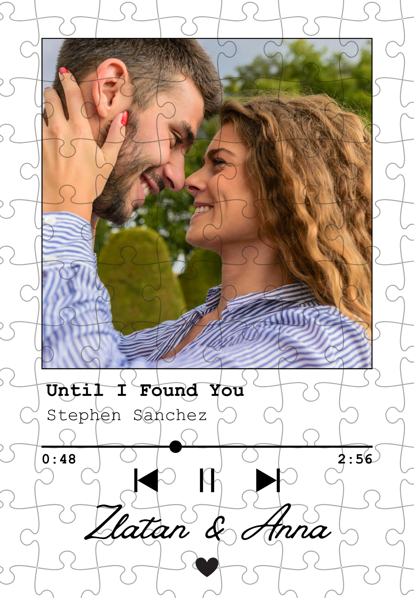 Pamětní puzzle "Naše píseň"