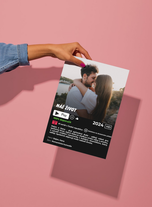 Paměťové plexisklo inspirované "Netflix"