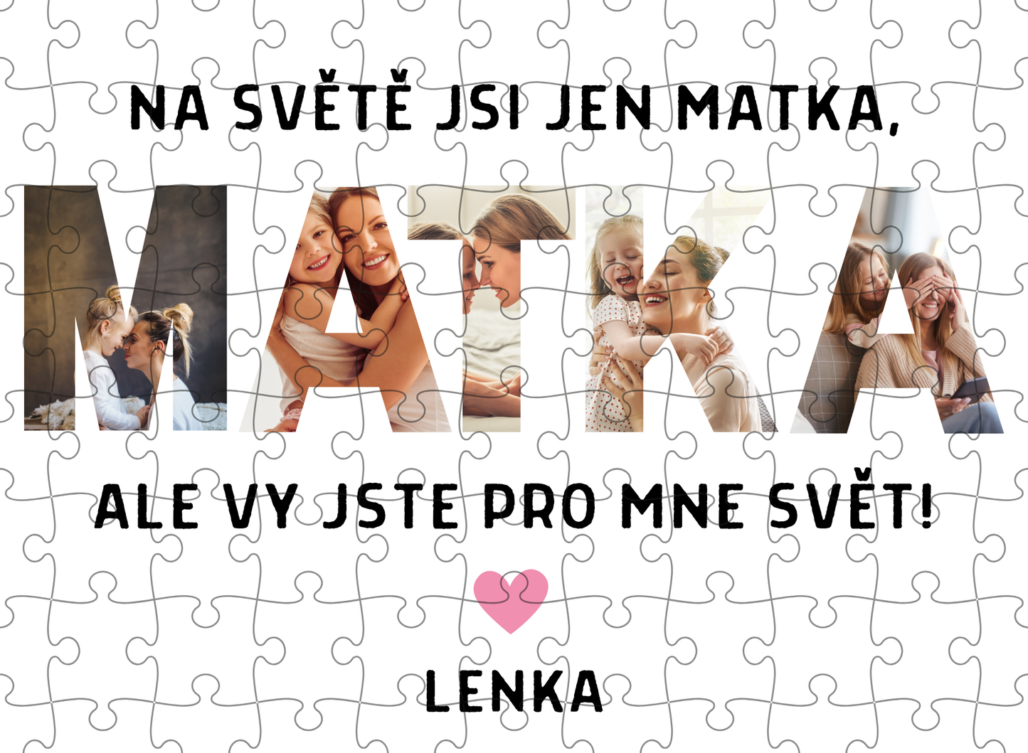 Pamětní puzzle "MATKA"